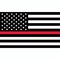 American Flag Thin Red Line Honor Tribute Firefighters Flag 3'x5'
